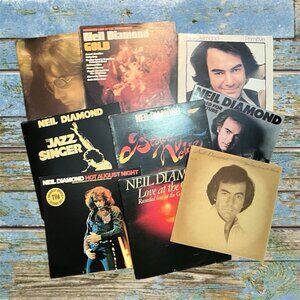 Neil Diamond 9 Vinyl Bunndle Lot Gold Primitive Serenade Jazz Flowers Future